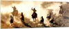 Bilder auf glas - Cowboys Pferde Galopp - 140x50cm - Produktbild-Vorschau 1