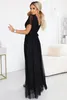 Numoco Abendkleid Melania Maxikleid Partykleid, schwarz mit Produktbild-Vorschau 2