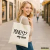 Huuraa Jutebeutel Ponce my love 10 Liter Natural Baumwolle Produktbild-Vorschau 2