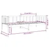 Tagesbett Honigbraun 80x200 cm Massivholz Kiefer Produktbild-Vorschau 9