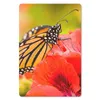 MuchoWow® Mauspad Mousepad Blumen - Schmetterlinge - Produktbild-Vorschau 1