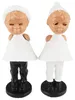 Magnetische Kusspuppen Hochzeit schwarz weiß küssendes Paar Produktbild-Vorschau 3