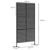 Outsunny Raumteiler 3-teilig 122 x 198cm Freistehend Produktbild-Vorschau 3