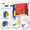 COSTWAY 4 in 1 Riesiges 4 Gewinnt Spielset mit 42 Jumbo Produktbild-Vorschau 7