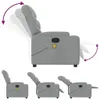 vidaXL Massagesessel Hellgrau Stoff Produktbild-Vorschau 8