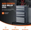 A close-up marketing image of a multi-drawer storage cabinet, with text highlighting its features. Anteprima dell’immagine prodotto