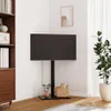 A TV stand with a TV on it, placed in a corner of a room next to a bookshelf and a plant. Podgląd zdjęcia produktu