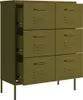 vidaXL Armoire à tiroirs vert olive 80x35x101,5 cm Acier Voir les images du produit 5