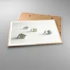 Gerahmtes Poster - Rahmen in heller Eiche - Symbol Kugel Produktbild-Vorschau 3