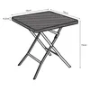 Klapptisch ‘Mark’ quadratisch 78 x 78 x 74 cm Rattanoptik, Produktbild-Vorschau 5