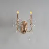 KOSILUM - Wandleuchte, Metall, Kristall und Glas - Roségold Produktbild-Vorschau 4