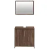 2-tlg. Badmöbel-Set Braun Eichen-Optik Holzwerkstoff Produktbild-Vorschau 5