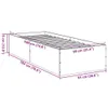 (NEU 2026) Bettgestell moderne, Sonoma-Eiche 90x190 cm - Produktbild-Vorschau 9