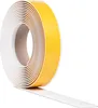A roll of white, self-adhesive foam tape with a yellow protective backing. Produktbild-Vorschau