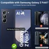 A marketing image showcasing screen protectors for Samsung Galaxy Z Fold phones, highlighting compatibility with the Z Fold 7 model. Produktbild-Vorschau