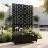 Cloison « Aaskis » avec jardinière à roulettes en acier, Voir les images du produit 1