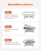SucceBuy 8 Qt 2-pack rettangolare chafing dish buffet set - Anteprima dell’immagine prodotto 7