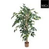 Mica Decorations Ficus Kunstpflanze - H110 x Ø65 cm - Grün Produktbild-Vorschau 4
