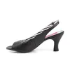 JENNA-02 Pleaser Pink Label Damen Peep Toe Pumps schwarz Produktbild-Vorschau 2