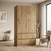 Armoire Novela, Wotan à 2 portes | Armoire de chambre Voir les images du produit 8