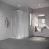 Kermi Eck-Halbteil Nova 2000 2-teilig 800x1850mm silber Produktbild-Vorschau 1