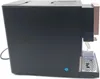 Side view of a black and rose gold coffee machine on a white background. Produktbild-Vorschau