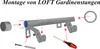 Einzelne Gardinenstange LOFT 320 cm – schwarz, Produktbild-Vorschau 5
