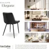 tectake® Set Stuhl Monroe gepolstert, in Samtoptik 48 x 59 Produktbild-Vorschau 6