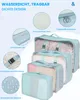 10-teiliges Set Packwürfel, Wasserdichter Koffer Organizer Produktbild-Vorschau 2