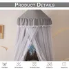 65x270cm Moskitonetz Bett Kinder Grau Kinderbett Betthimmel Produktbild-Vorschau 4
