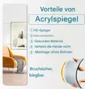 4 Stück Wandspiegel, Spiegelfliesen Selbstklebend, Spiegel Produktbild-Vorschau 4