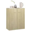 vidaXL Kredens dąb sonoma 60x30x75 cm materiał Podgląd zdjęcia produktu 4