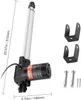A linear actuator with mounting brackets and hardware, shown against a white background with measurement indicators. Náhled obrázku produktu