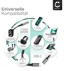 CELLONIC 2-in-1 Adapter USB-C Klinke, 3,5 mm Aux-Splitter Produktbild-Vorschau 6