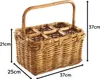 Kobolo Flaschenträger  – aus Rattan – 6 Flaschen – Produktbild-Vorschau 2