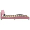 vidaXL Struttura letto con testiera "Dover" rosa 180x200 cm Anteprima dell’immagine prodotto 5