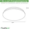LUMILED, lámpara de techo LED de 18W, 1620 lúmenes, luz Vista previa de la imagen del producto 8