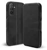 A black flip case for a smartphone is shown against a white background. Produktbild-Vorschau