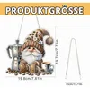 Diamond Painting Anhänger Gnom Kaffee Hängendes Ornament Produktbild-Vorschau 5