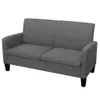 VidaXL 244709, Szary, 2 siedz., Poliester, 1350 mm, 650 mm, Podgląd zdjęcia produktu 4