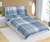 Katoenen beddengoed - 140x200 cm. 70x90 - blauw Productafbeelding-voorbeeld 2
