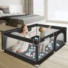 Laufstall Baby,120x160cm Rutschfester Absperrgitter mit Produktbild-Vorschau 2