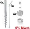 MAXERIO® 80 cm 4er Set PV-Set Schraubfundamente inkl. Produktbild-Vorschau 1