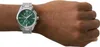 Emporio Armani Herren Armbanduhr Chronograph Silber / Grün  Produktbild-Vorschau 4