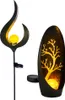 2er Set LED Solarleuchten, Baum, Flamme, Erdspieß Produktbild-Vorschau 1