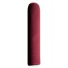 A single, burgundy, oval-shaped upholstered wall panel is shown against a white background. Anteprima dell’immagine prodotto
