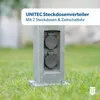 UNITEC Steckdosenverteiler 2-fach mit Zeitschaltuhr Produktbild-Vorschau 3