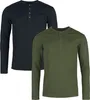 Black Premium by EMP Herren oliv-schwarze Langarmshirts mit Produktbild-Vorschau 1
