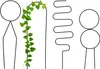 Relaxdays Rankhilfe 4tlg. Set, Kletterhilfe Metall, Produktbild-Vorschau 1