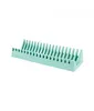 A mint green dish drying rack with multiple slots. Náhled obrázku produktu